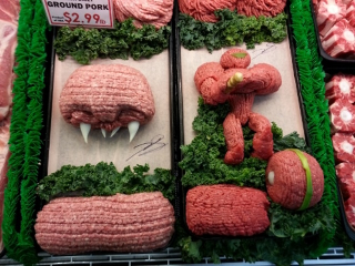 Illustration for article titled Pokémon, Sonic, And Mega Man, All Made Out Of... Meat?